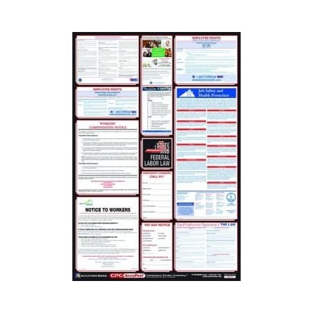 Accuform OSHA SAFETY POSTER COMBO STATE, PPG300VA PPG300VA